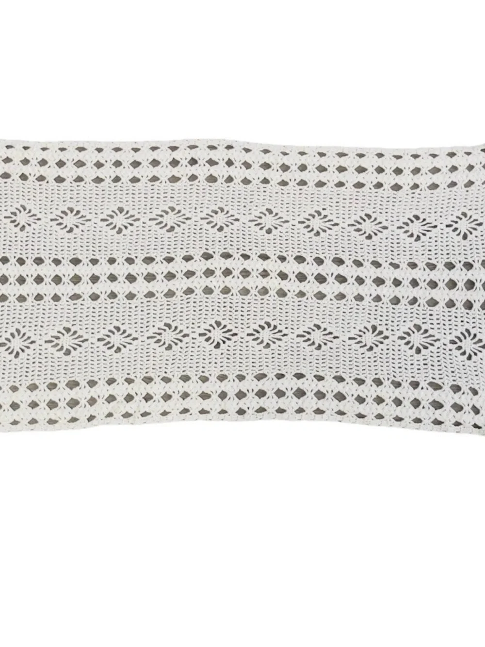 Antique Table Runner Buffet Dresser Scarf Crochet Cottagecore Farmhouse